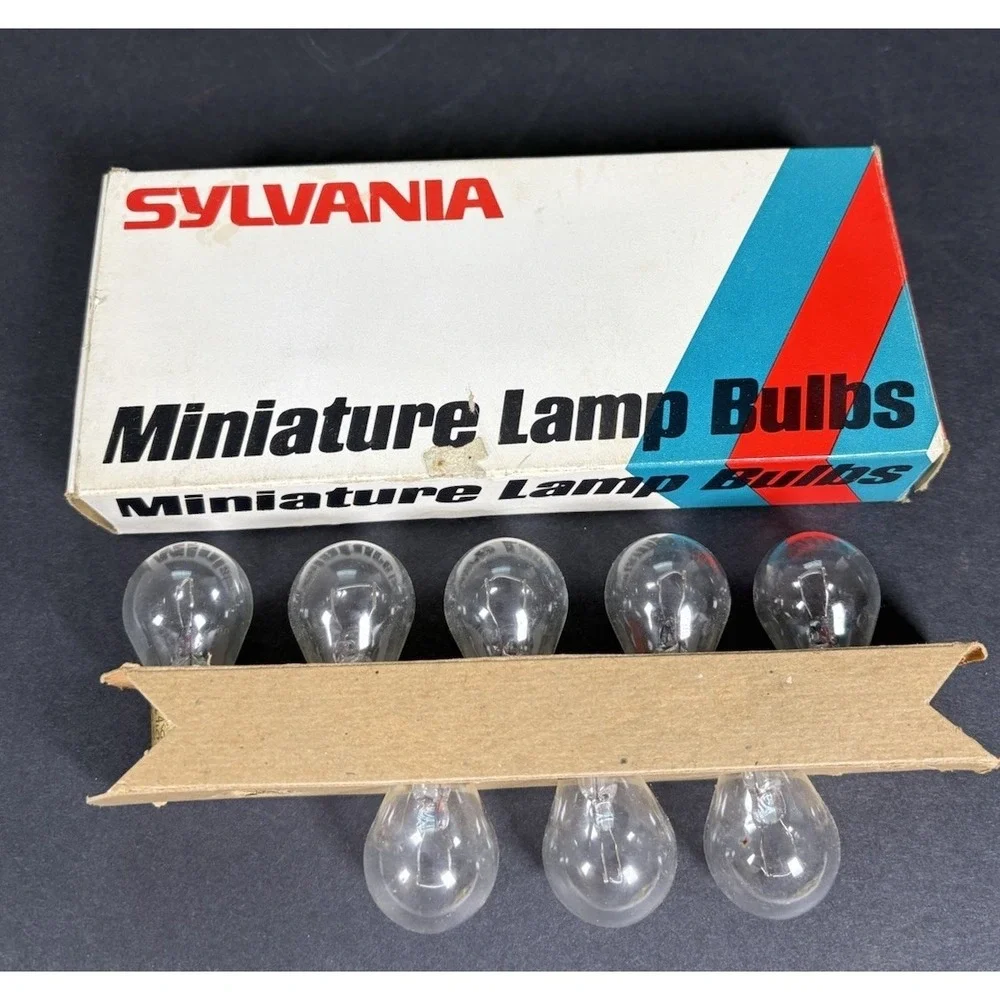 Vintage GTE Sylvania 1156 Miniature Lamp Bulbs Box Of 8 NOS Made In USA